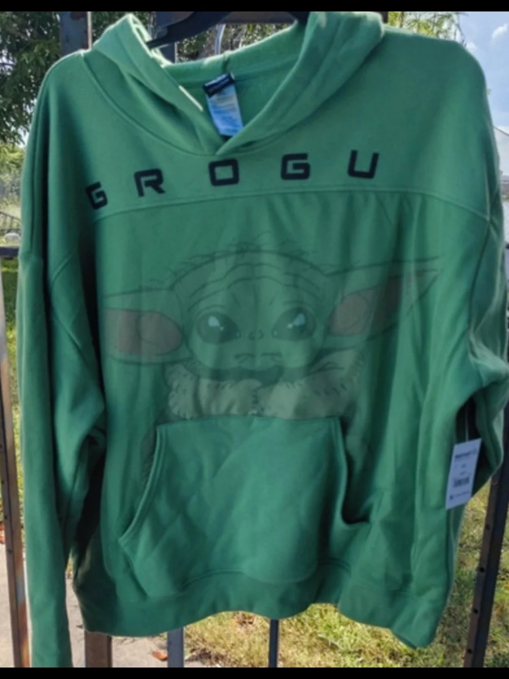 Star Wars Grogu Green Hoodie 3xl